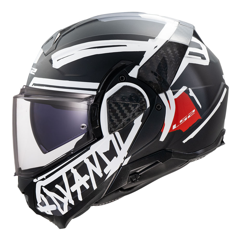 Kaciga LS2 Flip Up FF910 ADVANT II TAPE crna XXL
