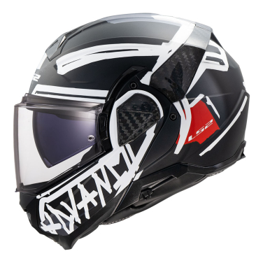 Kaciga LS2 Flip Up FF910 ADVANT II TAPE crna XL