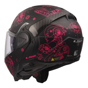 Kaciga LS2 Flip Up FF910 ADVANT II SOPHIA crno roza L