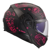 Kaciga LS2 Flip Up FF910 ADVANT II SOPHIA crno roza L