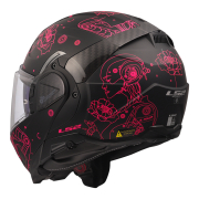 Kaciga LS2 Flip Up FF910 ADVANT II SOPHIA crno roza