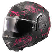 Kaciga LS2 Flip Up FF910 ADVANT II SOPHIA crno roza