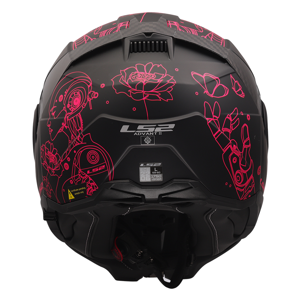 Kaciga LS2 Flip Up FF910 ADVANT II SOPHIA crno roza