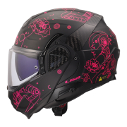 Kaciga LS2 Flip Up FF910 ADVANT II SOPHIA crno roza