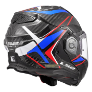 Kaciga LS2 Flip Up FF901 ADVANT X FUTURE carbon plavo crvena sa naočarima XL