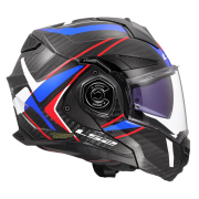 Kaciga LS2 Flip Up FF901 ADVANT X FUTURE carbon plavo crvena sa naočarima XL