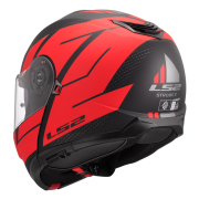 Kaciga LS2 Flip Up FF908 STROBE II CODE crno crvena 3XL