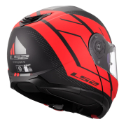 Kaciga LS2 Flip Up FF908 STROBE II CODE crno crvena 3XL
