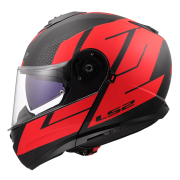 Kaciga LS2 Flip Up FF908 STROBE II CODE crno crvena 3XL