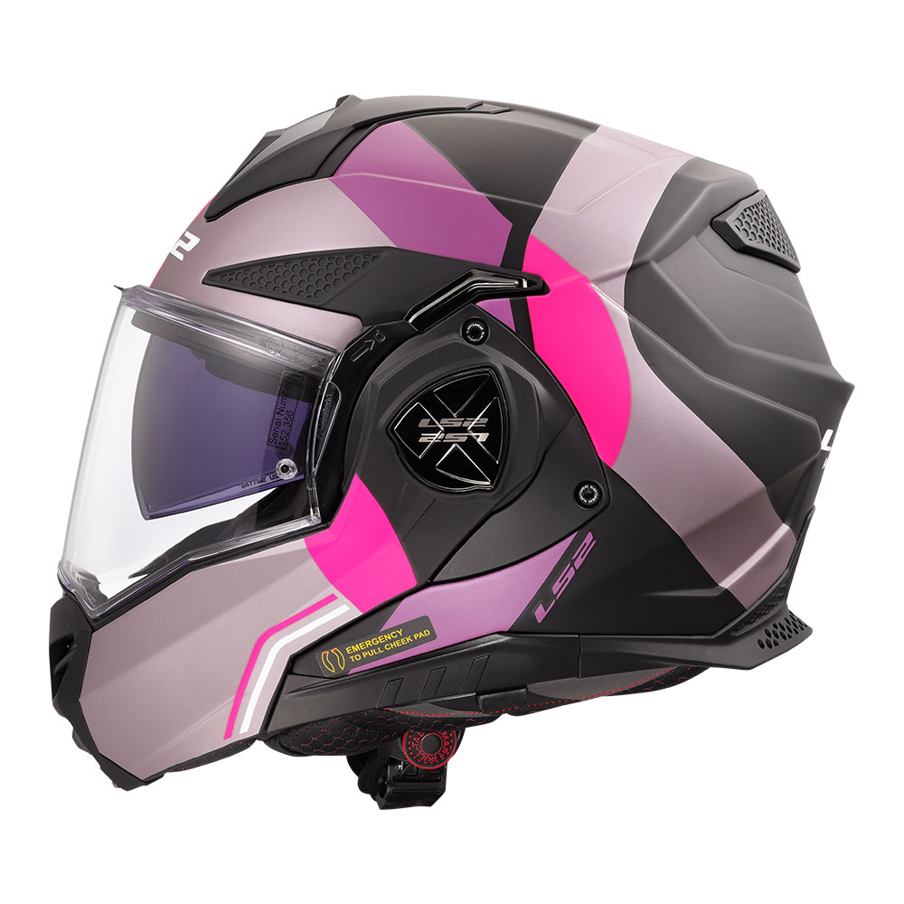Kaciga LS2 Flip Up FF901 ADVANT X ULTRA sivo ljubičasta XS
