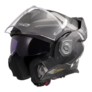 Kaciga LS2 Flip Up FF901 ADVANT X CARBON HORIZON hrom siva sa naočarima XXL