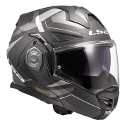 Kaciga LS2 Flip Up FF901 ADVANT X CARBON HORIZON hrom siva sa naočarima XXL