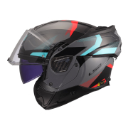 Kaciga LS2 Flip Up FF910 ADVANT II TRIPLE nardo sivo plava