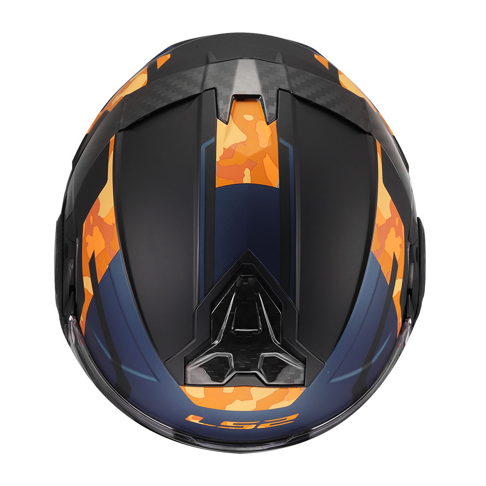 Kaciga LS2 Flip Up FF910 ADVANT II GLIDE crno narandžasta XL