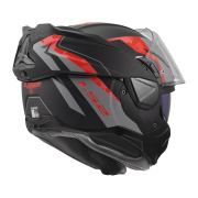 Kaciga LS2 Flip Up FF910 ADVANT II GLIDE crno sivo crvena