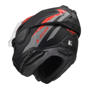 Kaciga LS2 Flip Up FF910 ADVANT II GLIDE crno sivo crvena