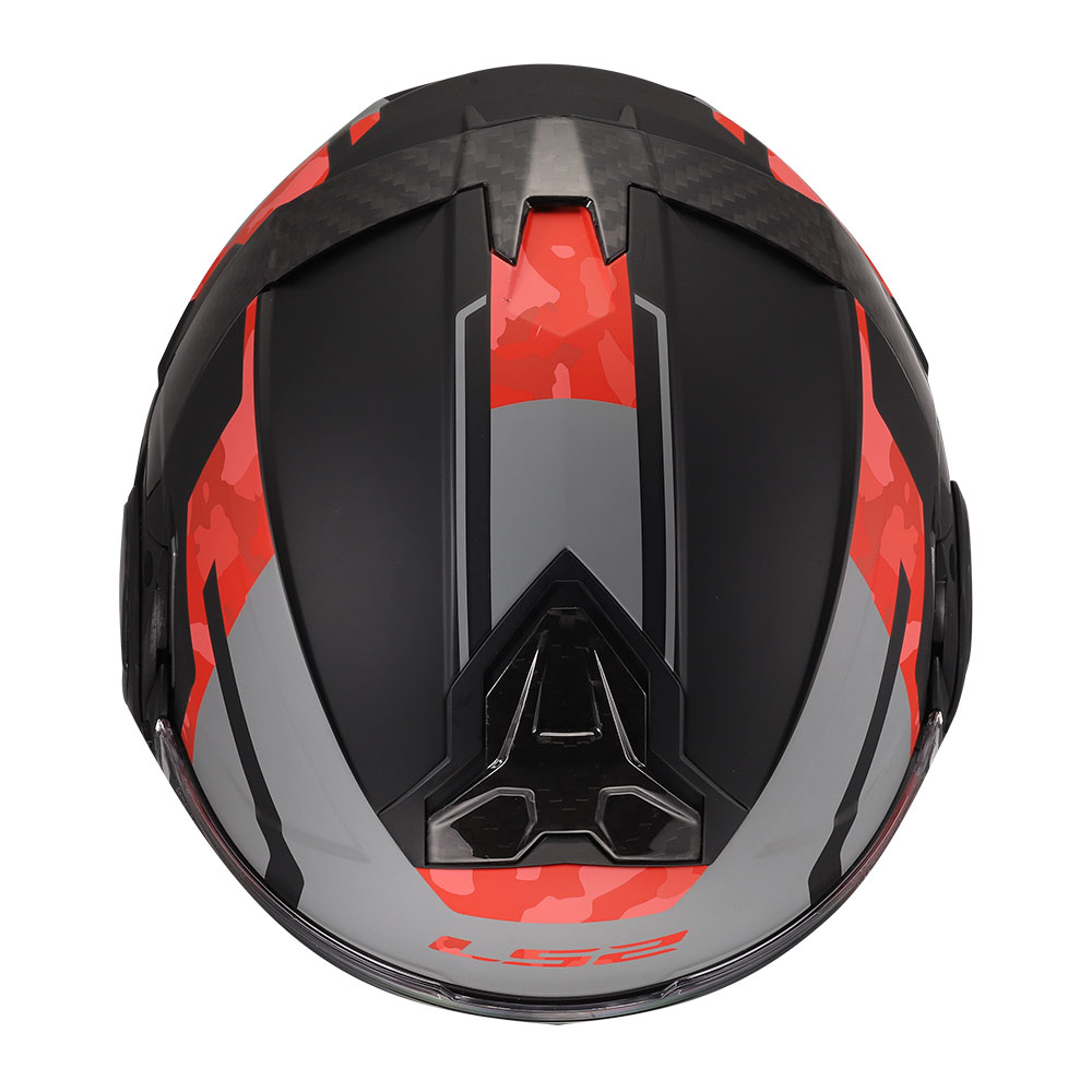 Kaciga LS2 Flip Up FF910 ADVANT II GLIDE crno sivo crvena