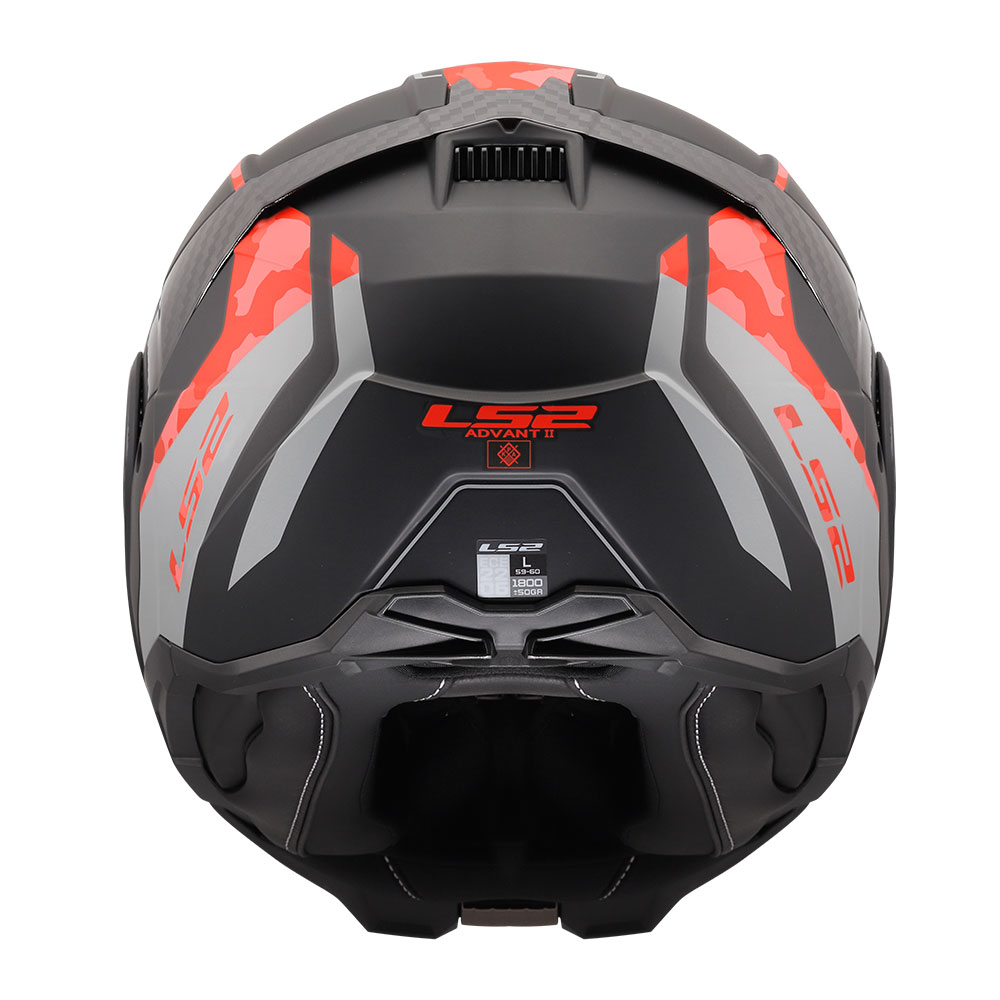 Kaciga LS2 Flip Up FF910 ADVANT II GLIDE crno sivo crvena