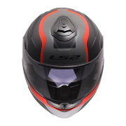 Kaciga LS2 Flip Up FF908 STROBE II MONZA crno sivo crvena