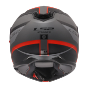 Kaciga LS2 Flip Up FF908 STROBE II MONZA crno sivo crvena