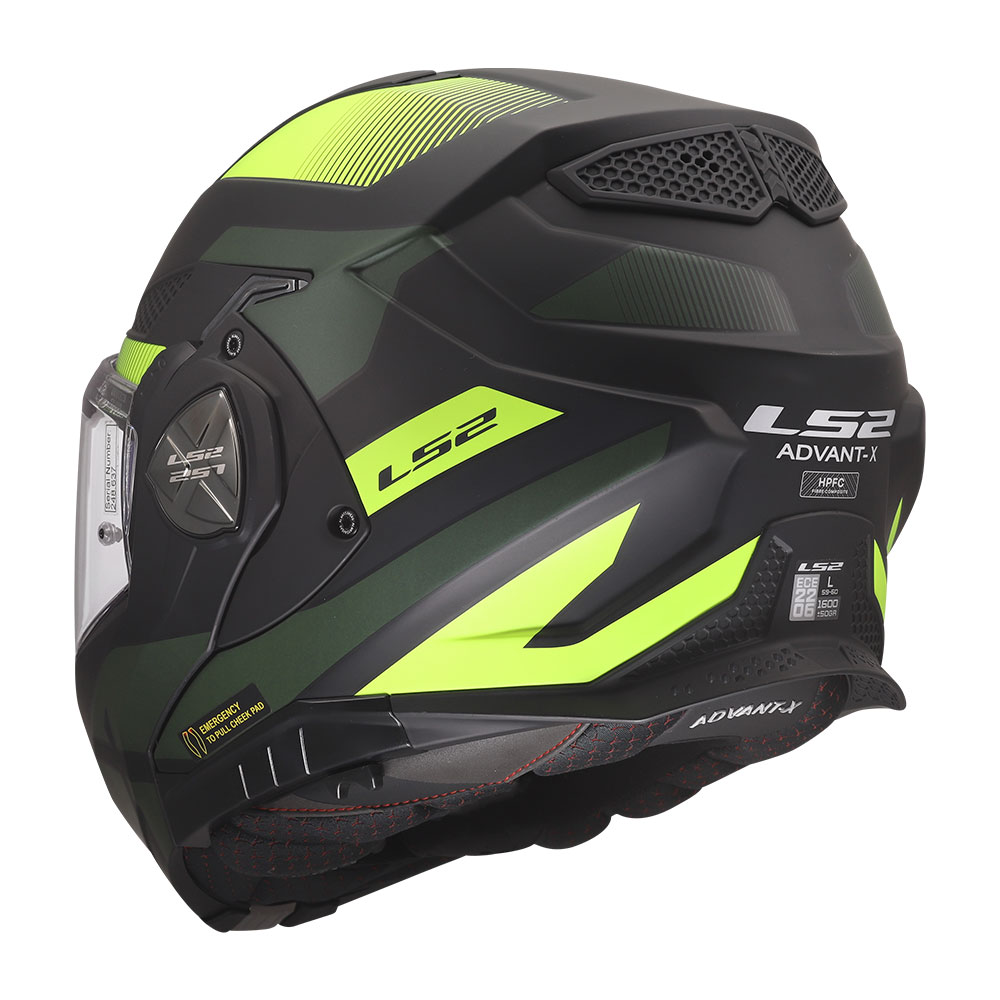 Kaciga LS2 Flip Up FF901 ADVANT X NOVA crno žuta XL