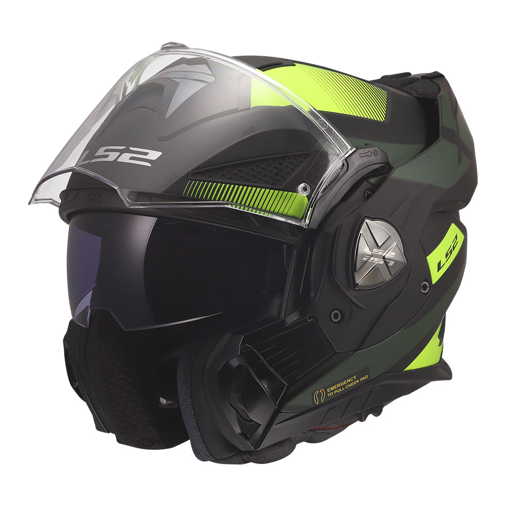 Kaciga LS2 Flip Up FF901 ADVANT X NOVA crno žuta XL