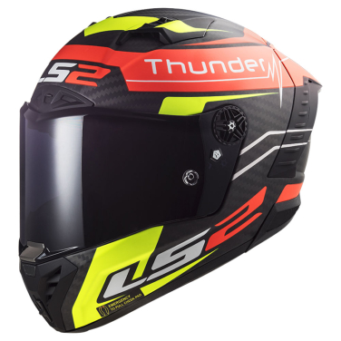 Kaciga LS2 Full Face FF805 THUNDER CARBON ATTACK crveno žuta L