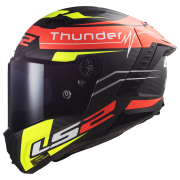 Kaciga LS2 Full Face FF805 THUNDER CARBON ATTACK crveno žuta L