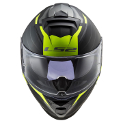 Kaciga LS2 Full Face FF800 STORM II NERVE mat crno žuta sa naočarima XXL