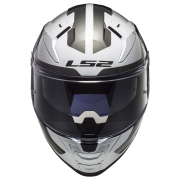 Kaciga LS2 Full Face FF811 VECTOR II METRIC belo titanium sa naočarima