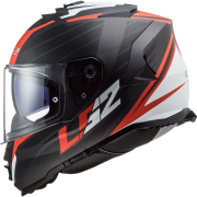 Kaciga LS2 Full Face FF800 STORM II NERVE mat crno crvena sa naočarima