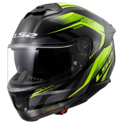 Kaciga LS2 Full Face FF808 STREAM II FURY crno žuta sa naočarima  L
