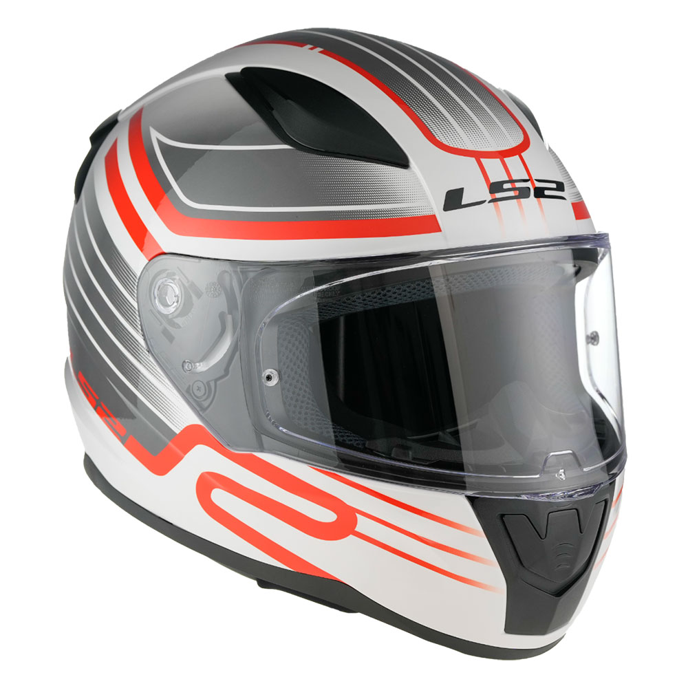 Kaciga LS2 Full Face FF353 RAPID II CIRCUIT belo crvena 3XL