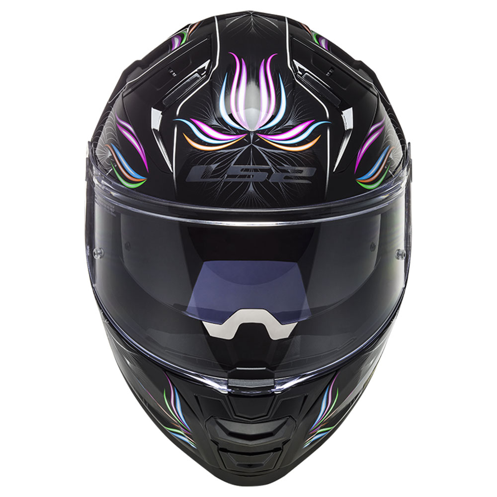 Kaciga LS2 Full Face FF811 VECTOR II TROPICAL belo crna sa naočarima 3XL
