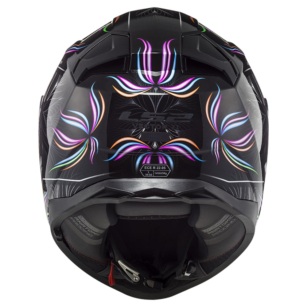Kaciga LS2 Full Face FF811 VECTOR II TROPICAL belo crna sa naočarima 3XL