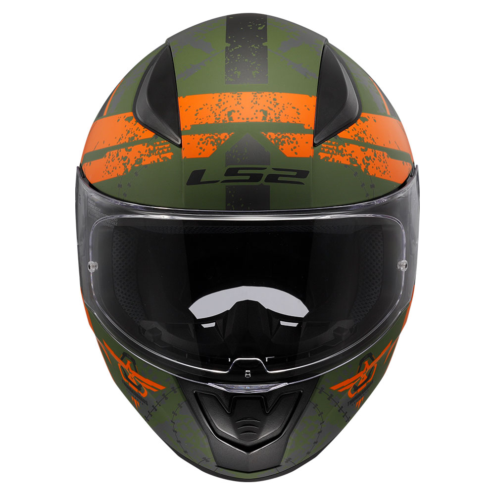 Kaciga LS2 Full Face FF353 RAPID II THUNDER BIRDS zeleno narandžasta L