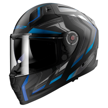 Kaciga LS2 Full Face FF811 VECTOR II ALIZER crno plava sa naočarima 3XL