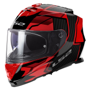 Kaciga LS2 Full Face FF800 STORM II TRACKER crno crvena sa naočarima XL