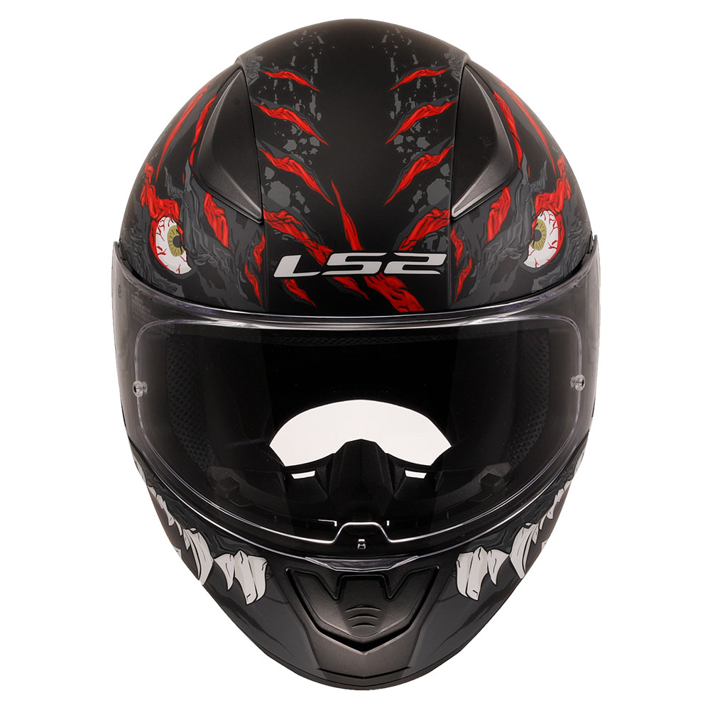 Kaciga LS2 Full Face FF353 RAPID II KAIJU crno belo crvena M
