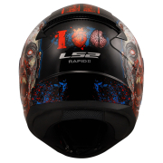 Kaciga LS2 Full Face FF353 RAPID II ZOMBIE crno crvena M