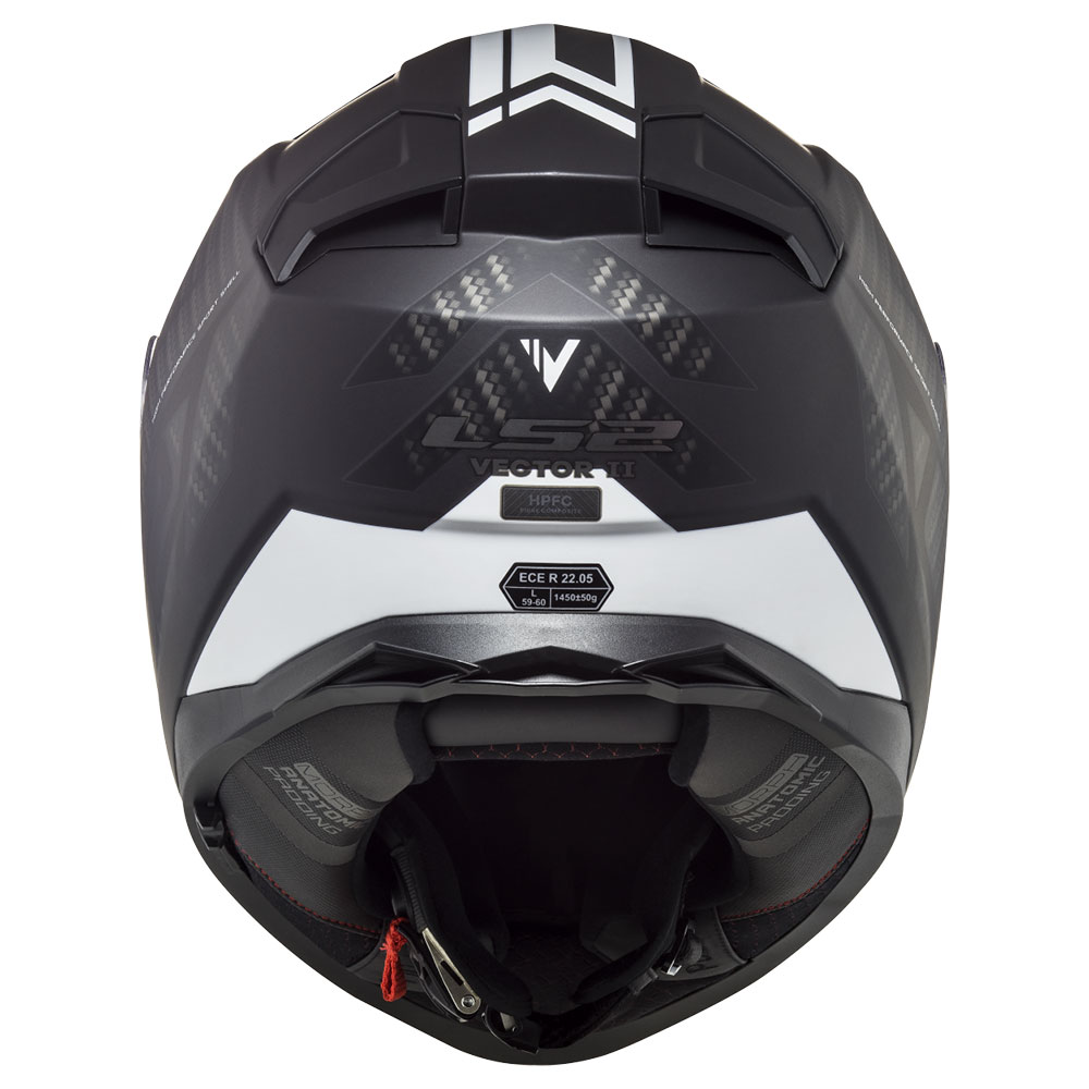 Kaciga LS2 Full Face FF811 VECTOR II  SPLITTER crno bela sa naočarima 4XL