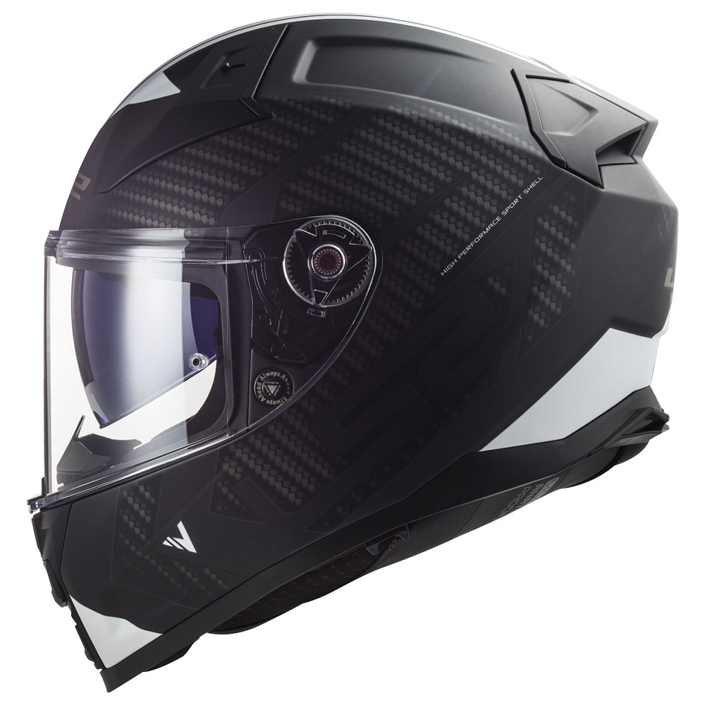 Kaciga LS2 Full Face FF811 VECTOR II  SPLITTER crno bela sa naočarima 4XL