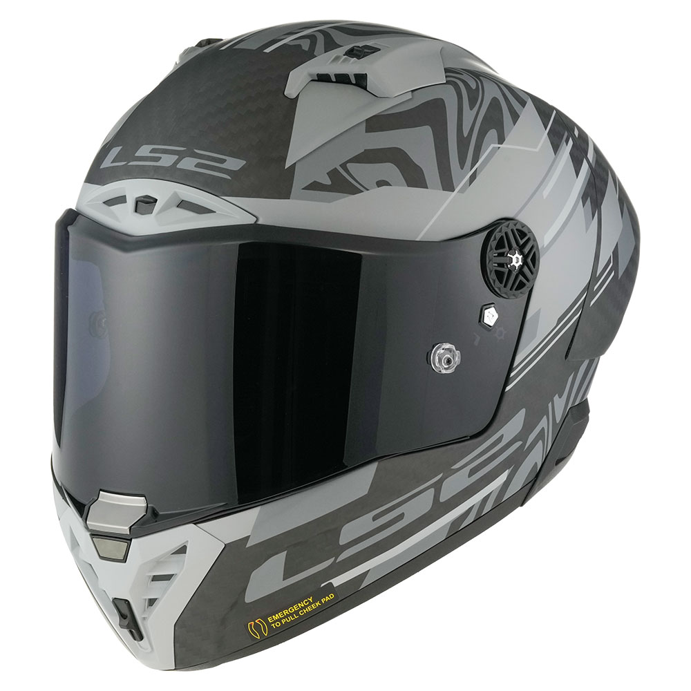 Kaciga LS2 Full Face FF805 THUNDER CARBON GP AERO POLAR crna L