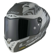 Kaciga LS2 Full Face FF805 THUNDER CARBON GP AERO POLAR crna