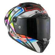 Kaciga LS2 Full Face FF805 THUNDER CARBON GP AERO FLASH crna L