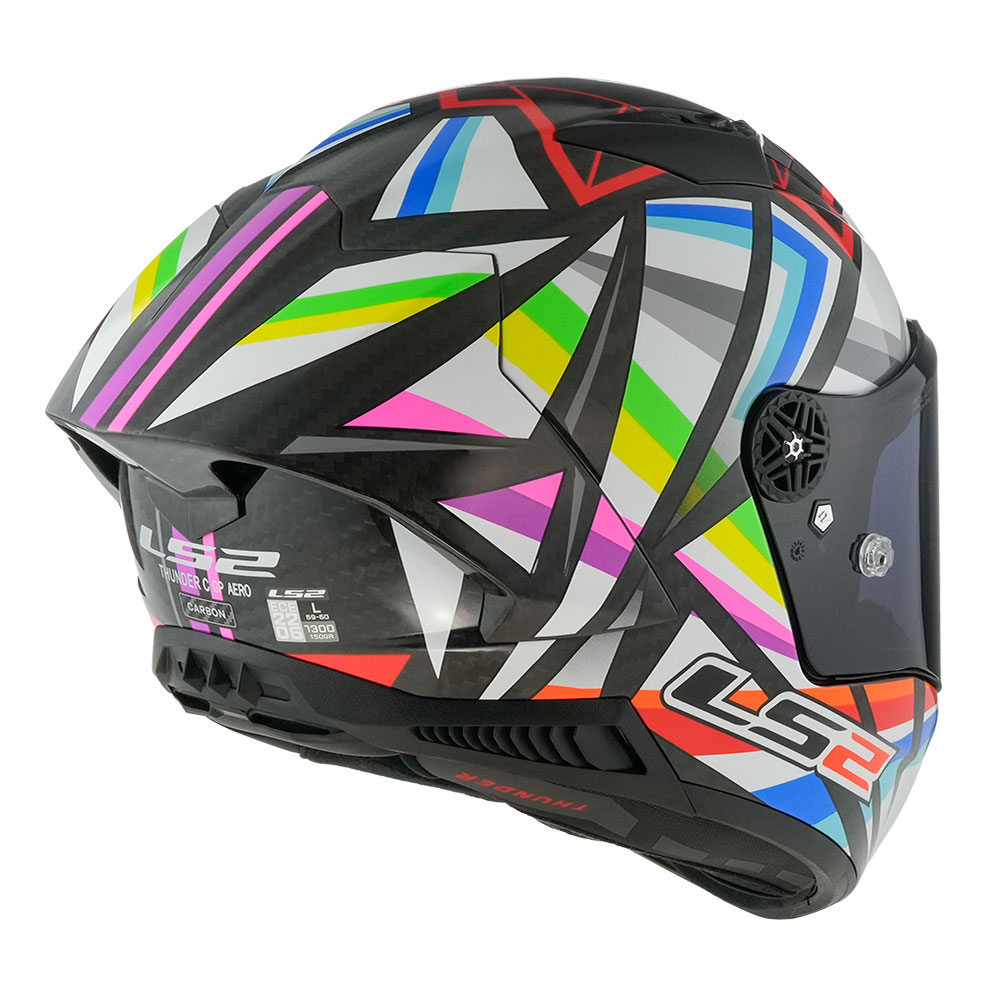 Kaciga LS2 Full Face FF805 THUNDER CARBON GP AERO FLASH crna L