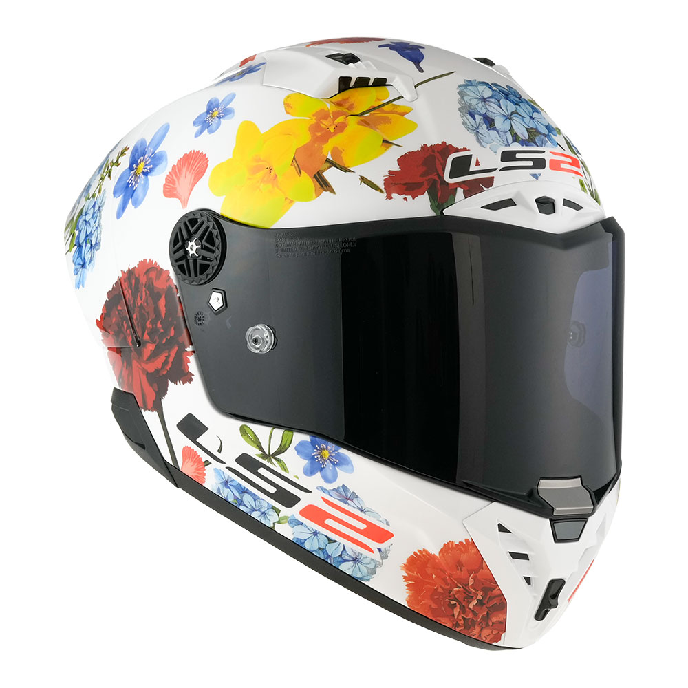 Kaciga LS2 Full Face FF805 THUNDER GP AERO CARBON FLOWERS bela L