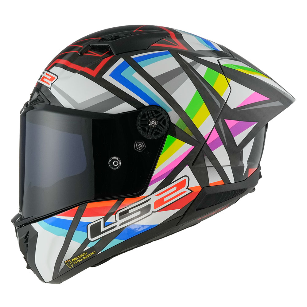 Kaciga LS2 Full Face FF805 THUNDER CARBON GP AERO FLASH crna XL