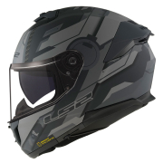 Kaciga LS2 Full Face FF808 STREAM II SHADOW titanium siva sa naočarima 3XL