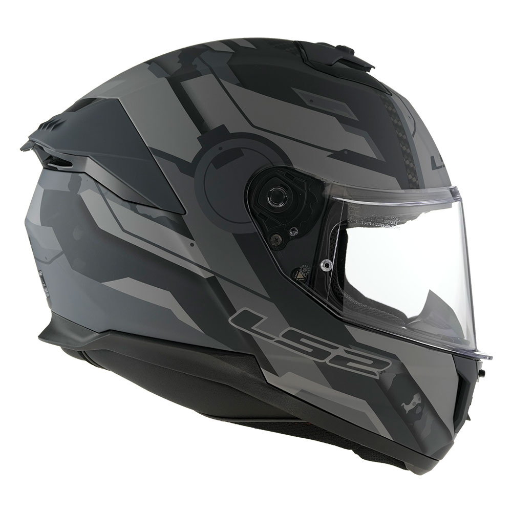 Kaciga LS2 Full Face FF808 STREAM II SHADOW titanium siva sa naočarima 3XL